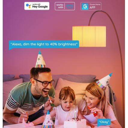 Govee - LED RGBWW Bombilla Inteligente E27/9W/230V 2700-6500K Wi-Fi
