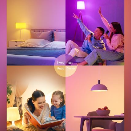 Govee - LED RGBWW Bombilla Inteligente E27/9W/230V 2700-6500K Wi-Fi