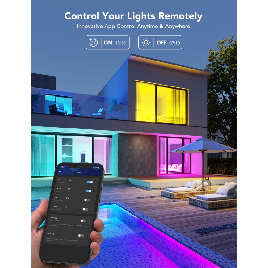 Govee - LED RGBWW Bombilla Inteligente E27/9W/230V 2700-6500K Wi-Fi