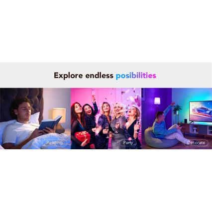 Govee - LED RGBWW Bombilla Inteligente E27/9W/230V 2700-6500K Wi-Fi