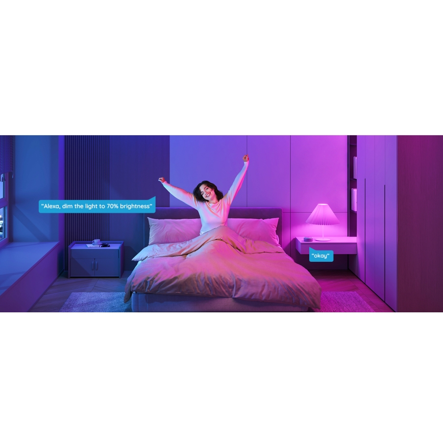 Govee - LED RGBWW Bombilla Inteligente E27/9W/230V 2700-6500K Wi-Fi