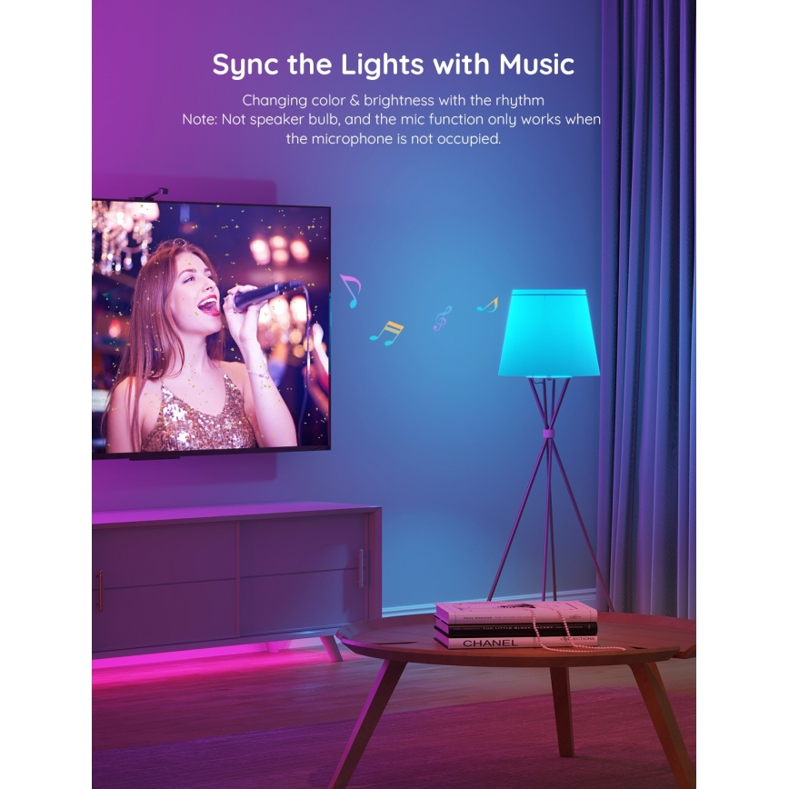 Govee - LED RGBWW bombilla regulable Smart MATTER E27/12W/230V 2700-6500K Wi-Fi