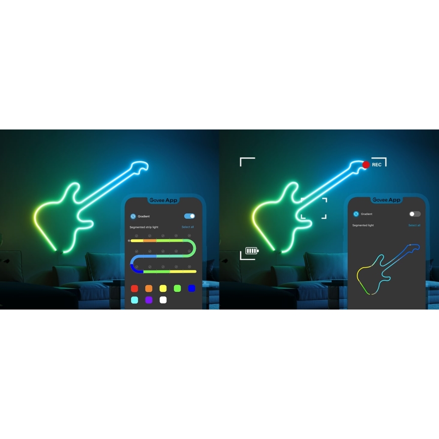 Govee - Neon 2 MATTER tira LED flexible 3 m RGBIC Wi-Fi
