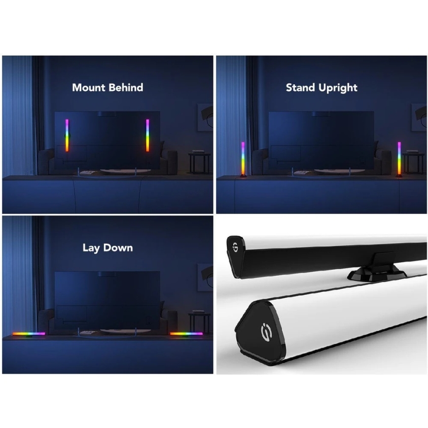 Govee - Panel LED RGBIC SMART 38cm para TV 43-75 - 2 unidades Wi-Fi
