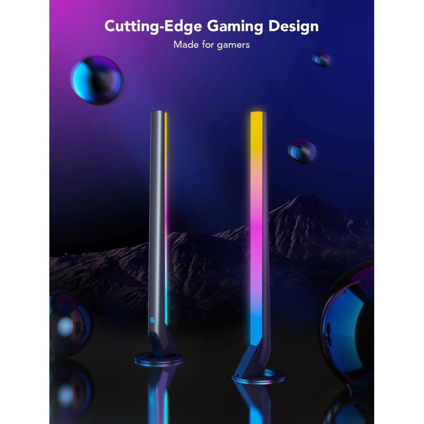 Govee - Paneles LED Gaming WiFi inteligentes + Controlador Smart Dual blanco Wi‑Fi