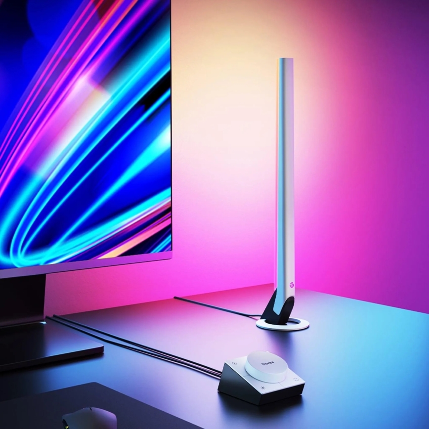Govee - Pack de 2 paneles Smart Gaming Wi-Fi LED RGBIC + Smart Dual blanco + mando a distancia