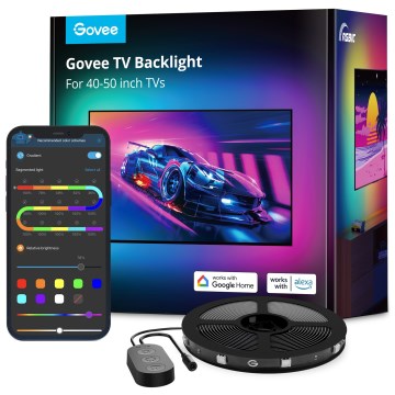 Govee - Retroiluminación LED inteligente RGBIC para TV de 40 a 50