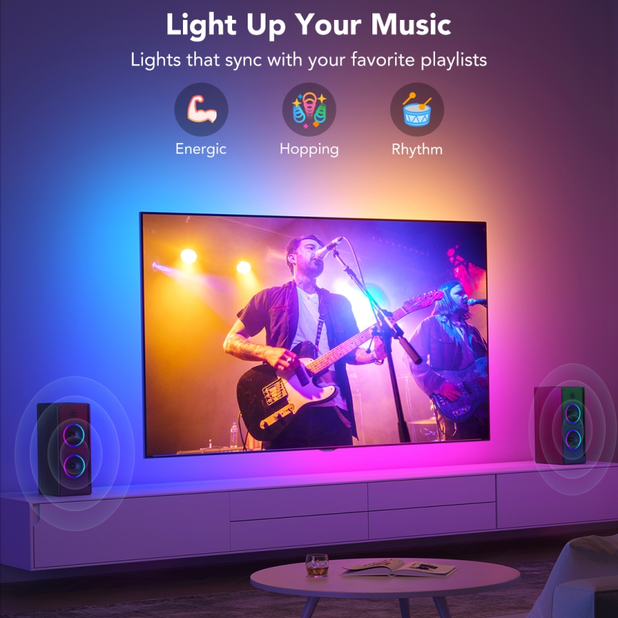 Govee - Retroiluminación LED inteligente RGBIC para TV de 40 a 50 Wi-Fi