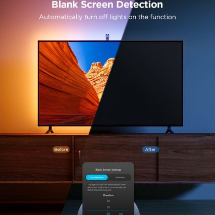 Govee - Retroiluminación para TV 3 Lite TV 55-65» SMART Retroiluminación LED RGBICW Wi-Fi IP67 + control remoto