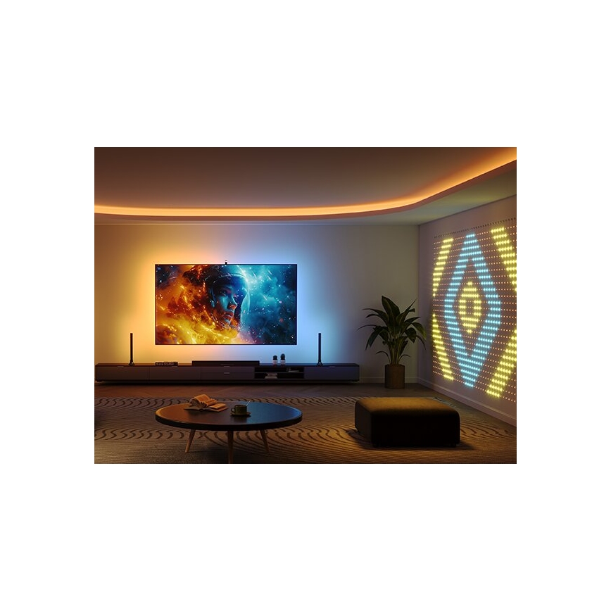Govee - SET 2x Iluminación trasera TV 55-65 Iluminación LED SMART RGBICW Wi-Fi