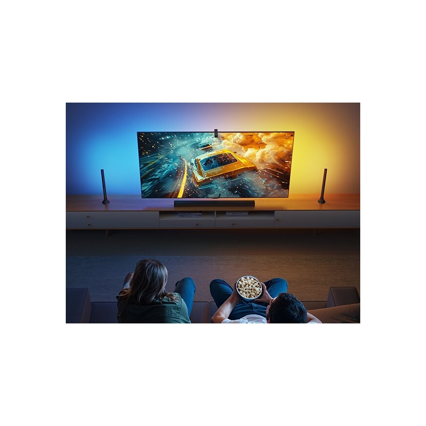 Govee - SET 2x Iluminación trasera TV 55-65 Iluminación LED SMART RGBICW Wi-Fi