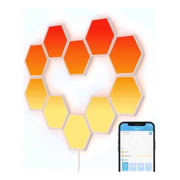 Govee - SET DE 10 paneles LED RGB regulables LED/36W/230V Wi-Fi