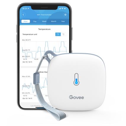 Govee - Termómetro e higrómetro 3xAAA Wi-Fi