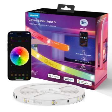 Govee - Tira LED RGBICW regulable SMART PRO LED/12W/24V 3m Wi-Fi