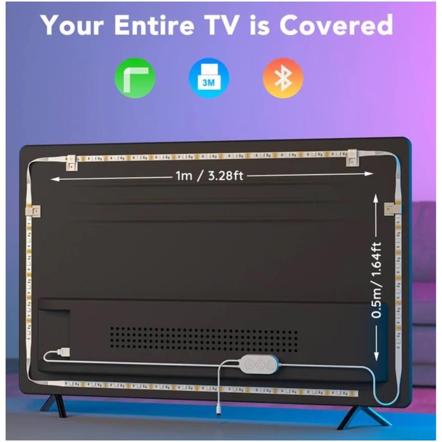 Govee - TV 46-60 SMART LED retroiluminación RGB + control remoto