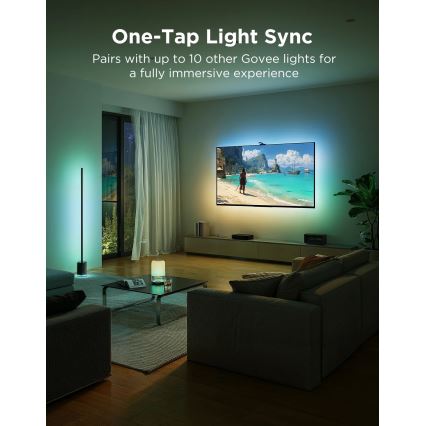 Govee - TV Backlight 3 Pro 75-85 Retroiluminación para TV LED inteligente RGBIC con Wi-Fi