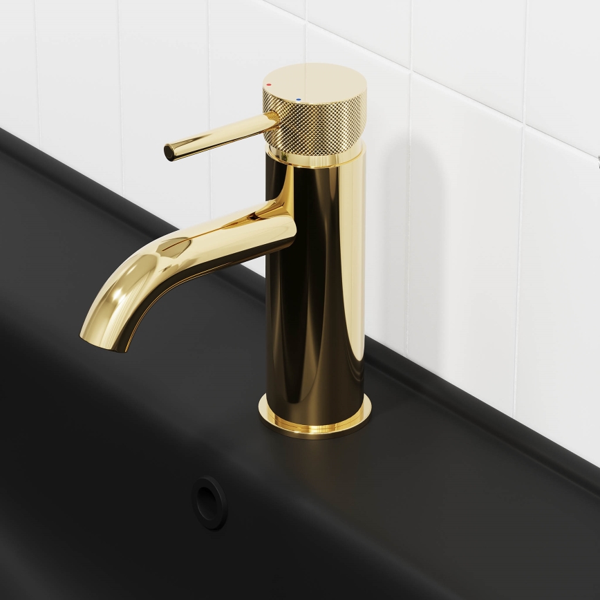 Grifo de lavabo ANHOLT 15,6 cm latón pulido