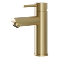 Grifo de lavabo RINGSTED 17,8 cm, latón cepillado