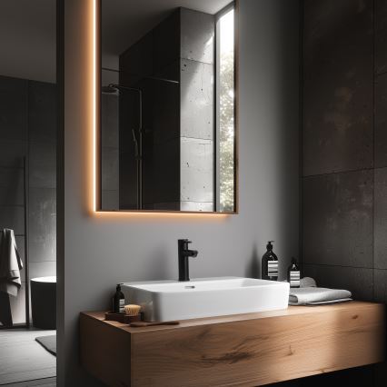 Grifo de lavabo RINGSTED 17,8 cm negro mate