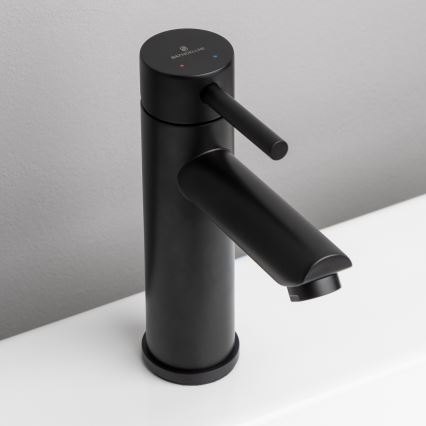 Grifo de lavabo RINGSTED 17,8 cm negro mate