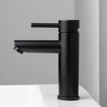 Grifo de lavabo RINGSTED 17,8 cm negro mate