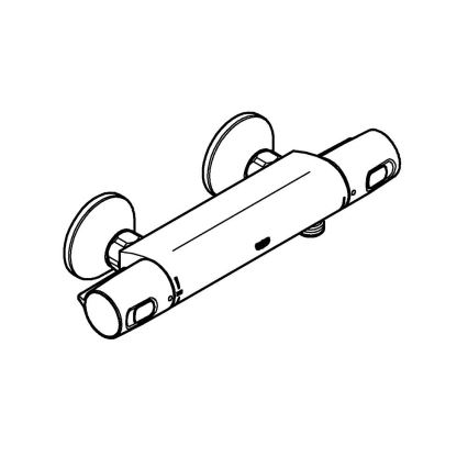 GROHE 1022172432 - Mezclador termostático de ducha PRECISION TREND negro