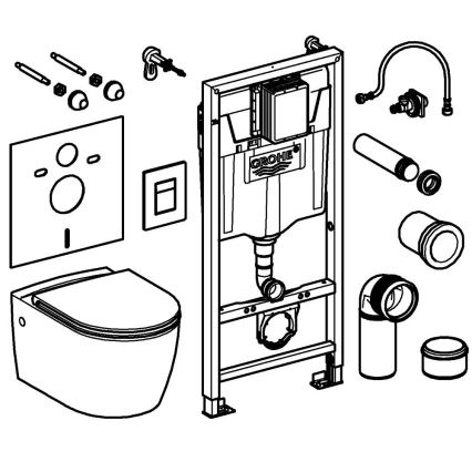 GROHE 103847SH00 - Kit 5 en 1 SOLIDO 1,13 m blanco duradero