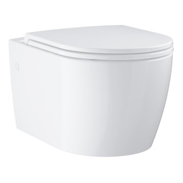 GROHE 103848SH00 - Inodoro suspendido START ROUND de cerámica, 368 × 543 mm, blanco duradero
