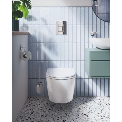 GROHE 103848SH00 - Inodoro suspendido START ROUND de cerámica, 368 × 543 mm, blanco duradero