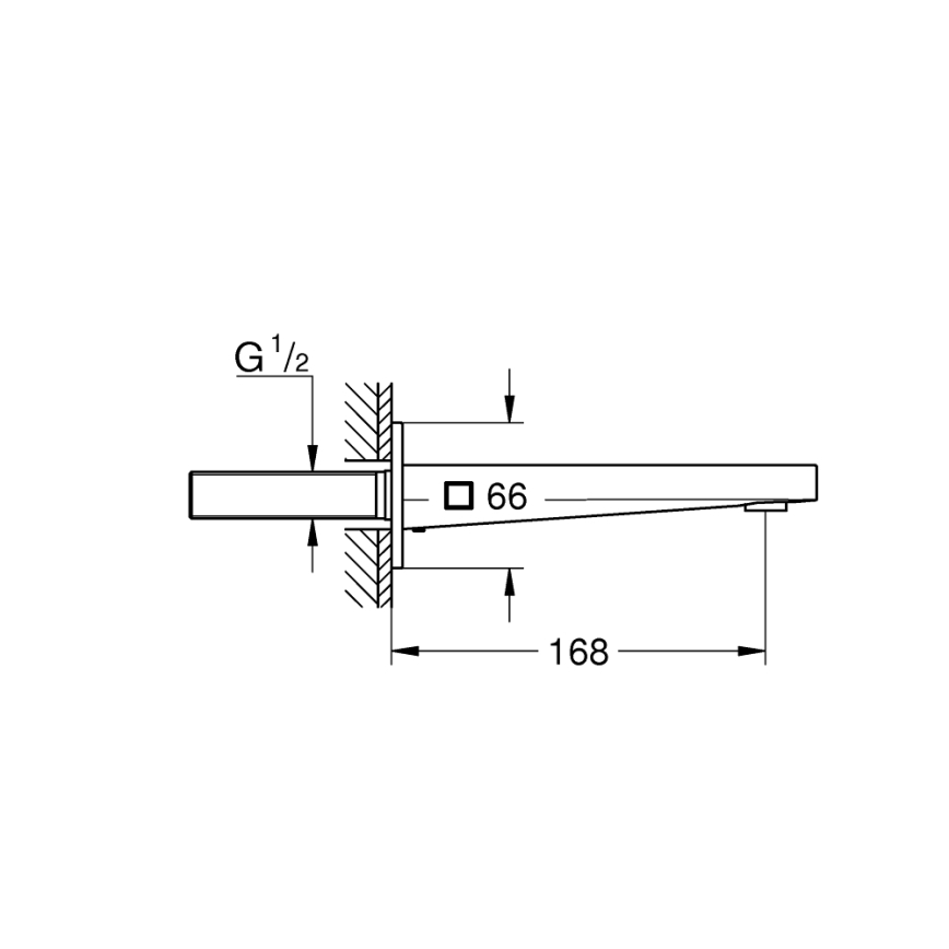 GROHE 13404003 - Desagüe para bañera PLUS 168 mm cromo brillante