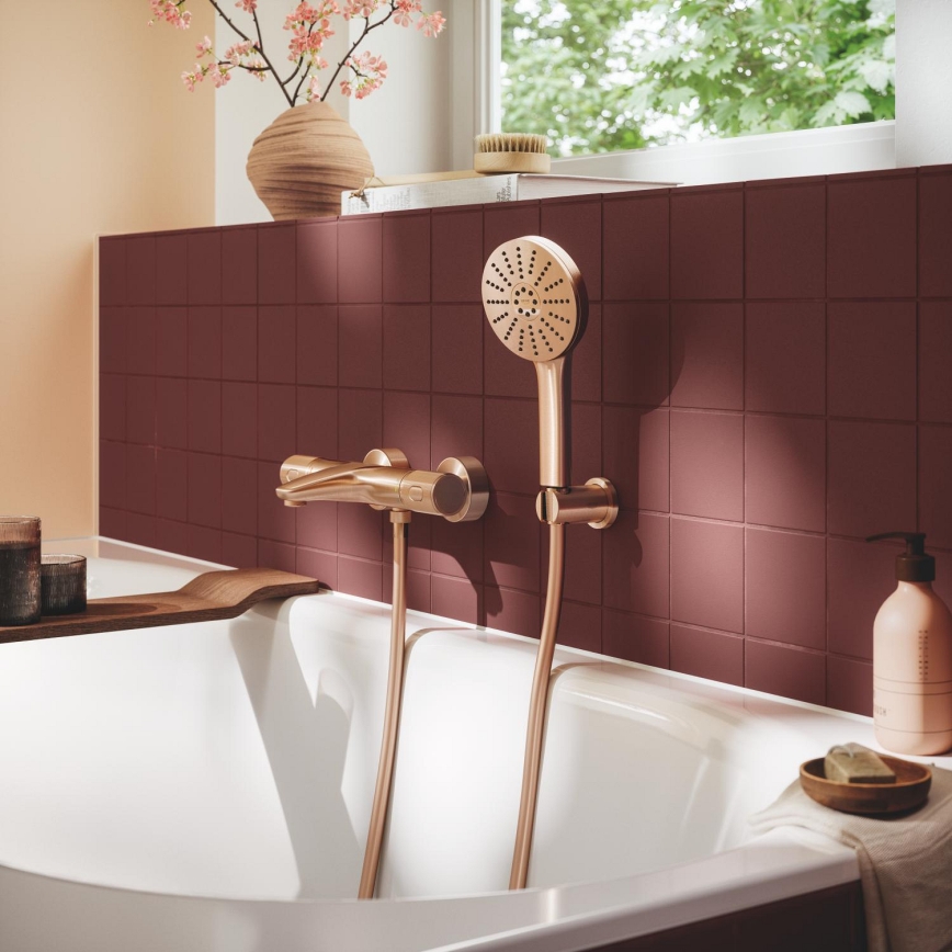 GROHE 134863DL00 - Ducha de mano VITALIO JOY+ 120 mm, acabado en cobre