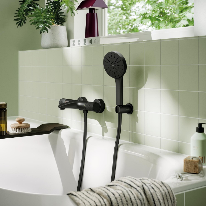 GROHE 1348652430 - Juego de ducha VITALIO JOY+ 120 mm negro