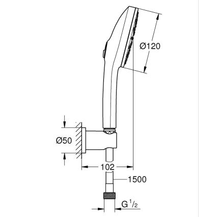 GROHE 134865AL00 - Conjunto de ducha VITALIO JOY+ 120 mm grafito
