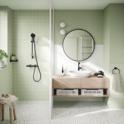 GROHE 1348662430 - Juego de ducha VITALIO JOY+ 120 mm negro
