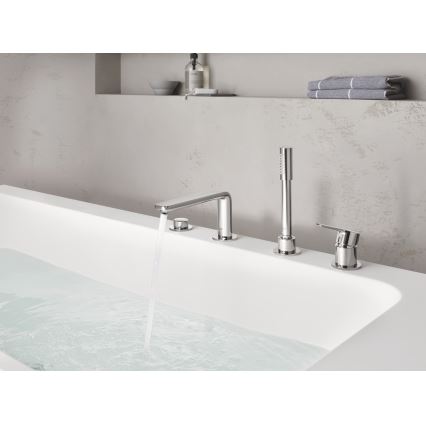 GROHE 19577001 - Mezclador para bañera de cuatro orificios LINEARE, cromo brillante