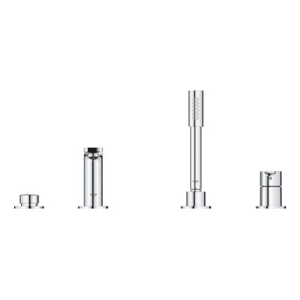 GROHE 19577001 - Mezclador para bañera de cuatro orificios LINEARE, cromo brillante