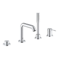 GROHE 19578001 - Conjunto monomando para bañera de 4 orificios ESSENCE 197 mm cromo brillante