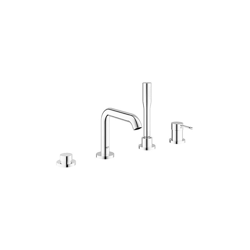 GROHE 19578001 - Conjunto monomando para bañera de 4 orificios ESSENCE 197 mm cromo brillante