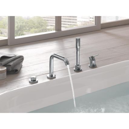 GROHE 19578001 - Conjunto monomando para bañera de 4 orificios ESSENCE 197 mm cromo brillante