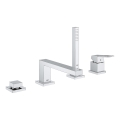GROHE 19897001 - Grifo de bañera de cuatro orificios EUROCUBE, acabado en cromo brillante