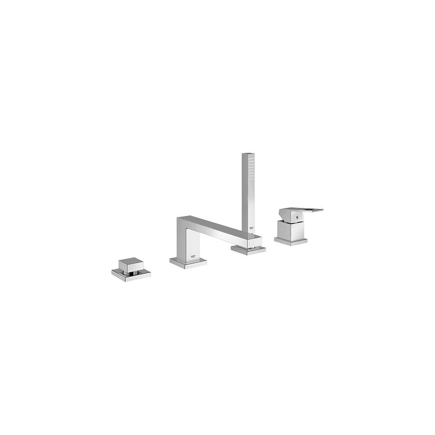 GROHE 19897001 - Grifo de bañera de cuatro orificios EUROCUBE, acabado en cromo brillante