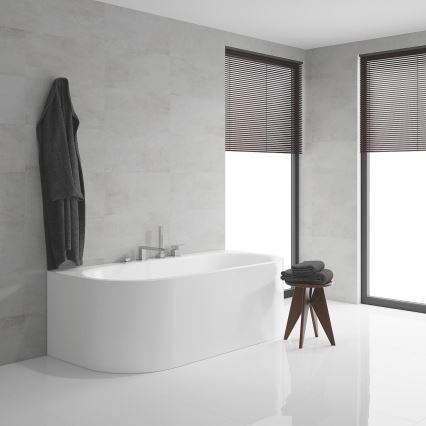 GROHE 19897001 - Grifo de bañera de cuatro orificios EUROCUBE, acabado en cromo brillante
