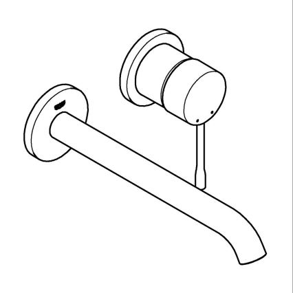 GROHE 19967DC1 - Grifo monomando para lavabo ESSENCE de 230 mm en acero inoxidable