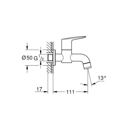 GROHE 20238001 - Válvula de desagüe DN 15, cromo brillante