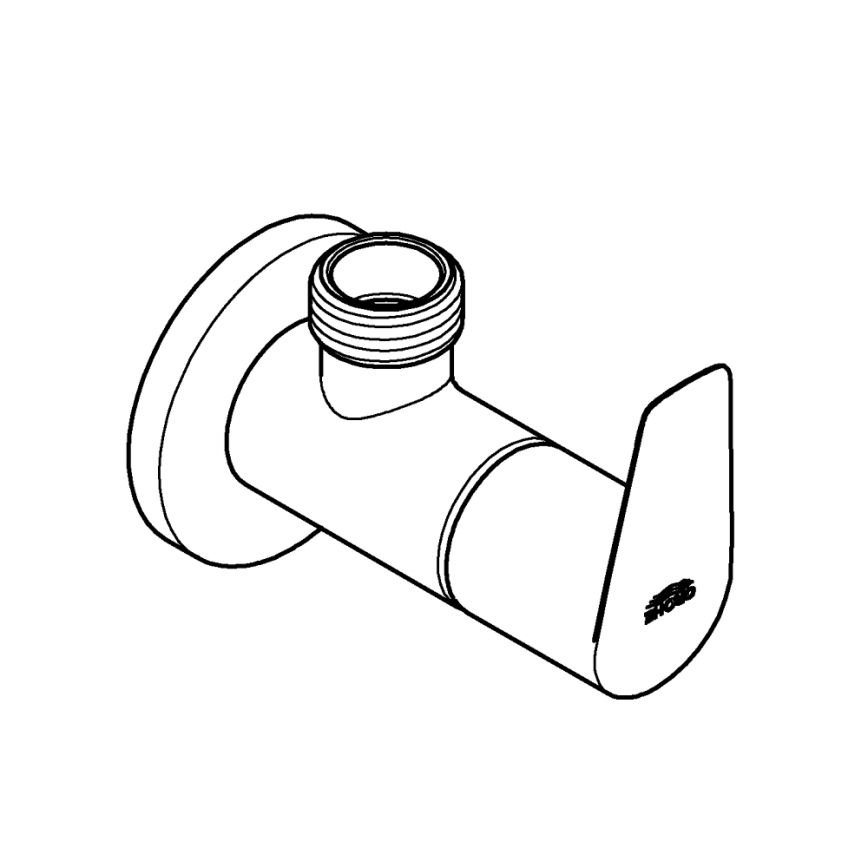 GROHE 22009001 - Válvula angular DN 15, cromo brillante