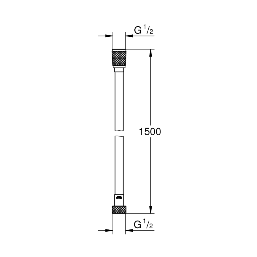 GROHE 22109000 - Flexible de ducha VITALIOFLEX SILVER 1500 mm