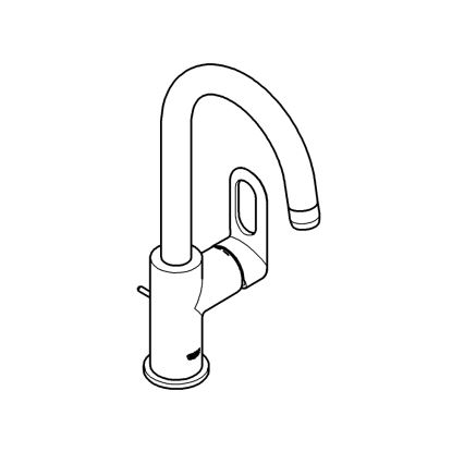 GROHE 23091000 - Grifo de lavabo BAULOOP 310 mm cromo brillante