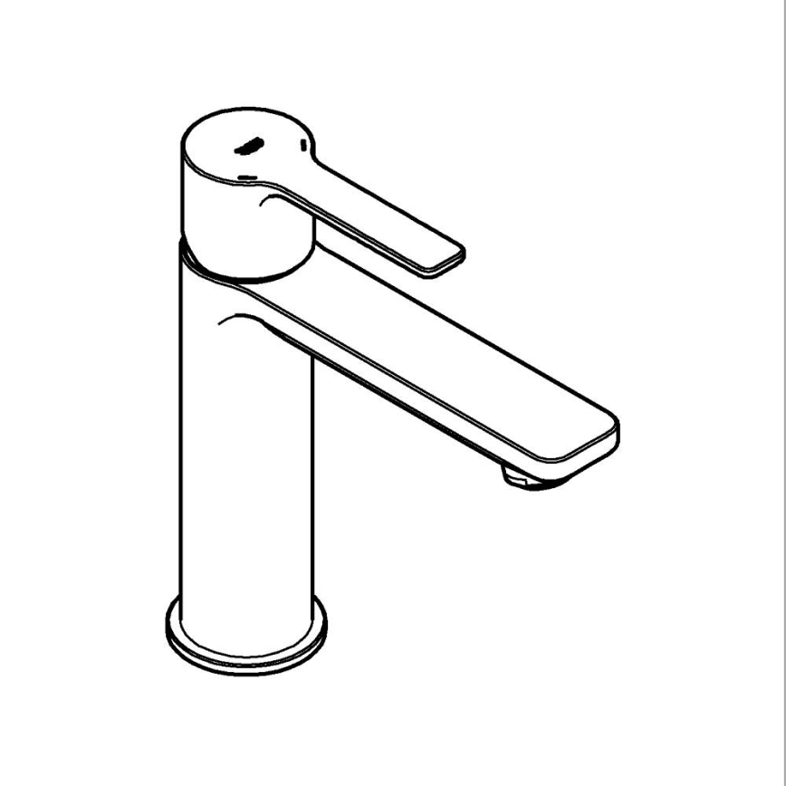 GROHE 23106DC1 - Grifo de lavabo LINEARE DN 15, acero inoxidable