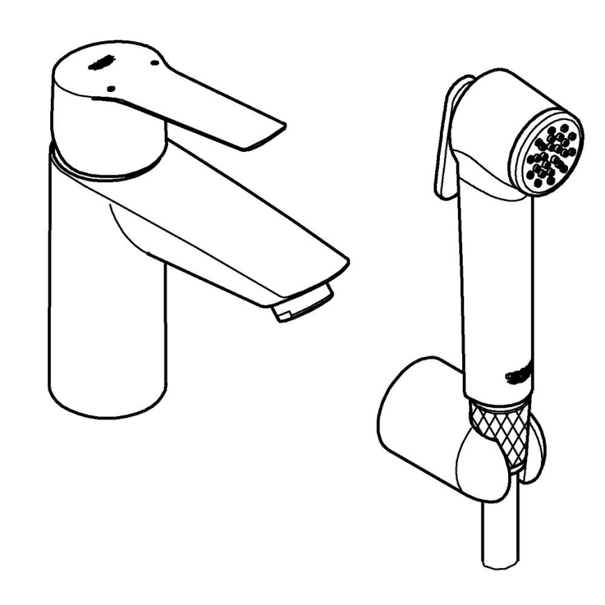 GROHE 231232433 - Grifo de lavabo START DN 15, tamaño S, negro