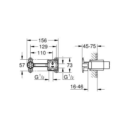 GROHE 23200000 - Cuerpo empotrado monomando de latón
